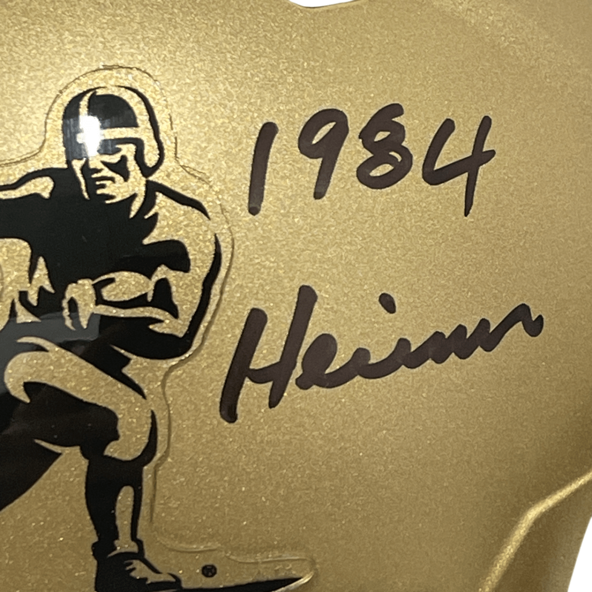 Doug Flutie Signed Heisman Mini Helmet w/ 1984 Heisman Beckett Witness BAS COA