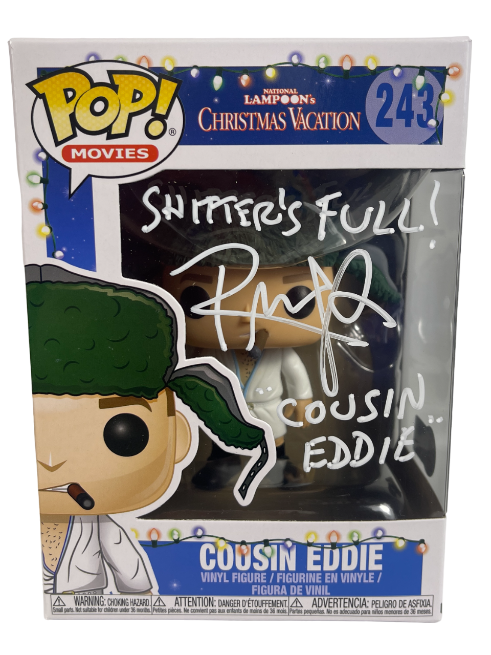 Randy Quaid Signed Auto Cousin Eddie Christmas Vacation Funko Pop 2 Insc BAS COA