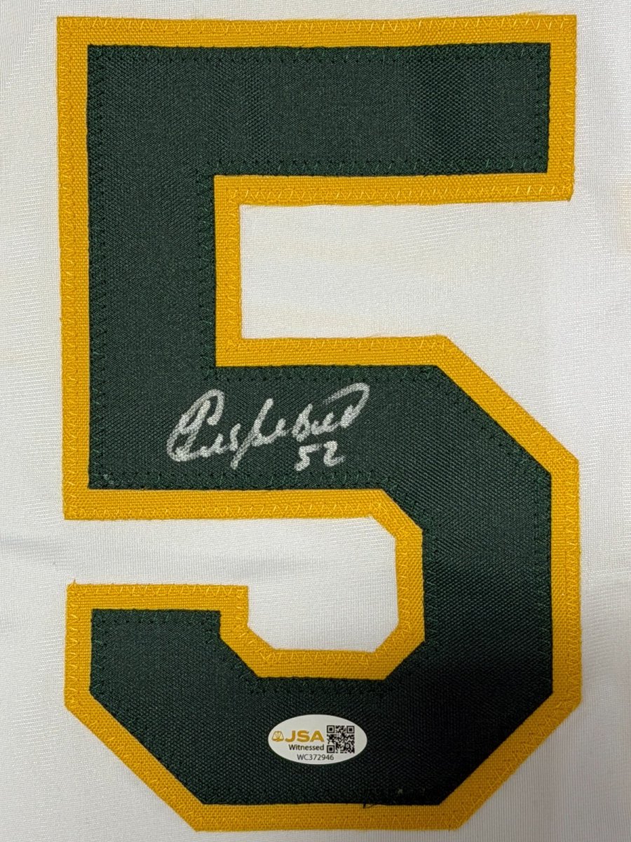 Yoenis Cespedes Signed Oakland Athletics Custom White Jersey JSA Witness COA