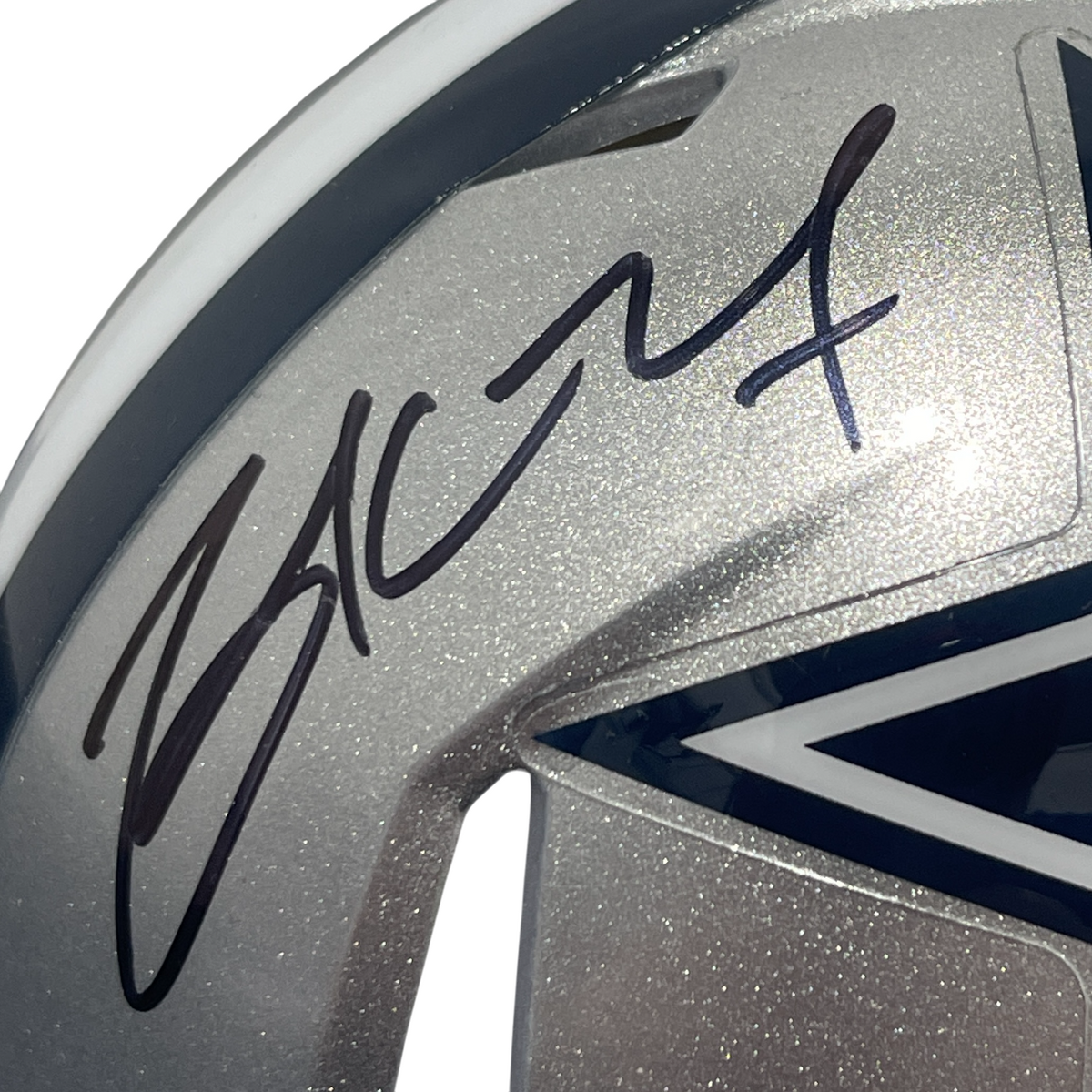 Zack Martin Signed Dallas Cowboys Speed Mini Helmet Beckett Witness BAS COA