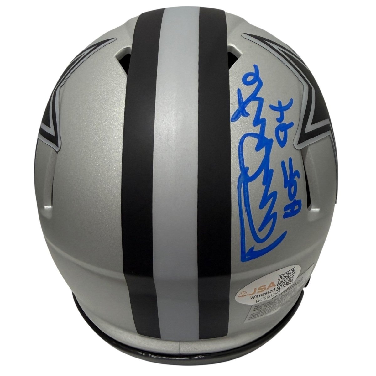 Randy White Signed Dallas Cowboys Rave Mini Helmet w/ HOF 94 JSA Witness COA