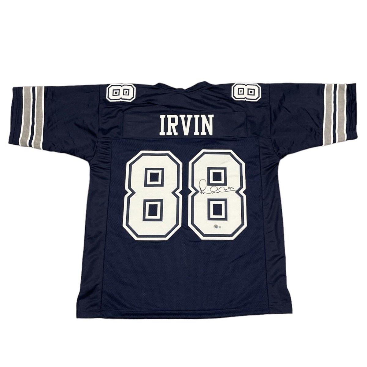 Michael Irvin Signed Dallas Cowboys Custom Jersey Beckett Witness BAS COA