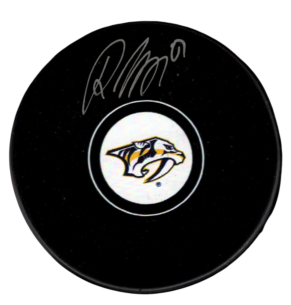 Roman Josi Signed Autographed Nashville Predators Logo Puck JSA COA