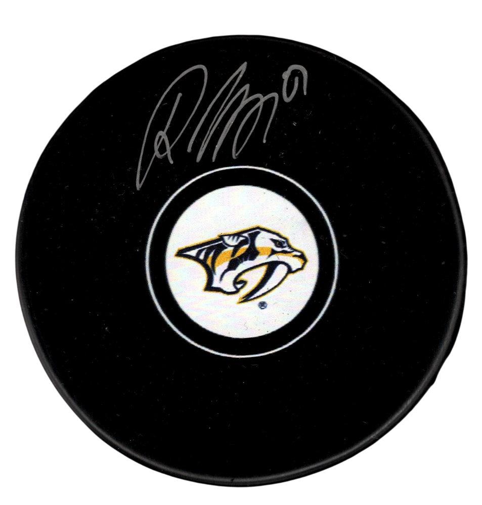 Roman Josi Signed Autographed Nashville Predators Logo Puck JSA COA