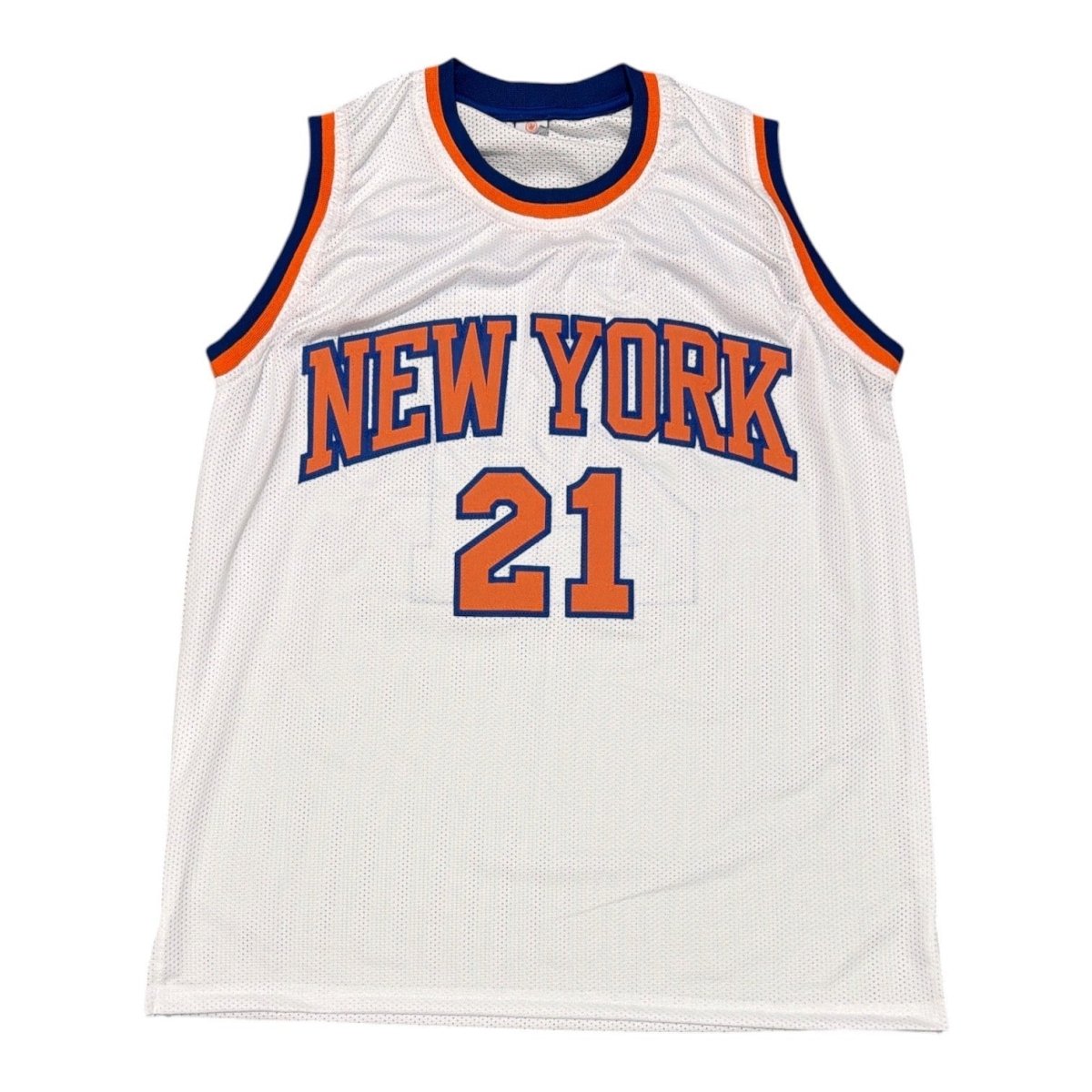 Gerald Wilkins Signed Autographed New York Knicks Custom Jersey JSA Witness COA