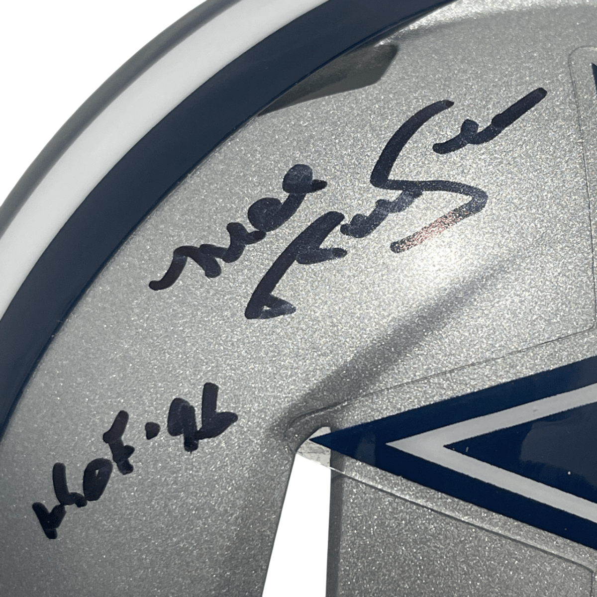 Mel Renfro Signed Cowboys Speed Mini Helmet w/ HOF 96 Beckett Witness BAS COA