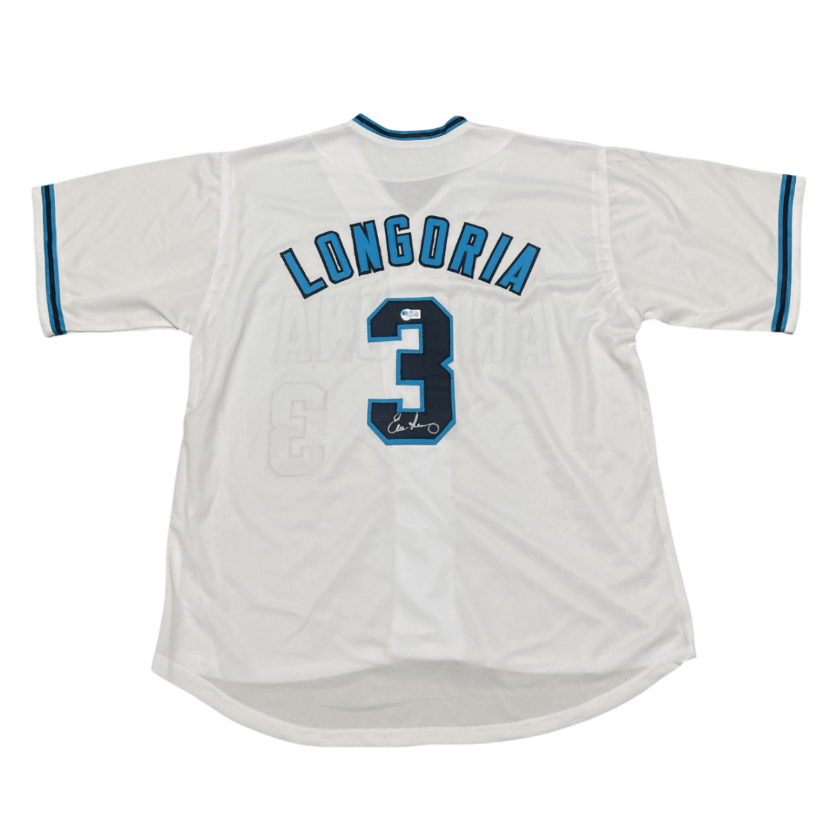 Evan Longoria Signed Arizona Diamondbacks Custom Jersey Beckett BAS COA