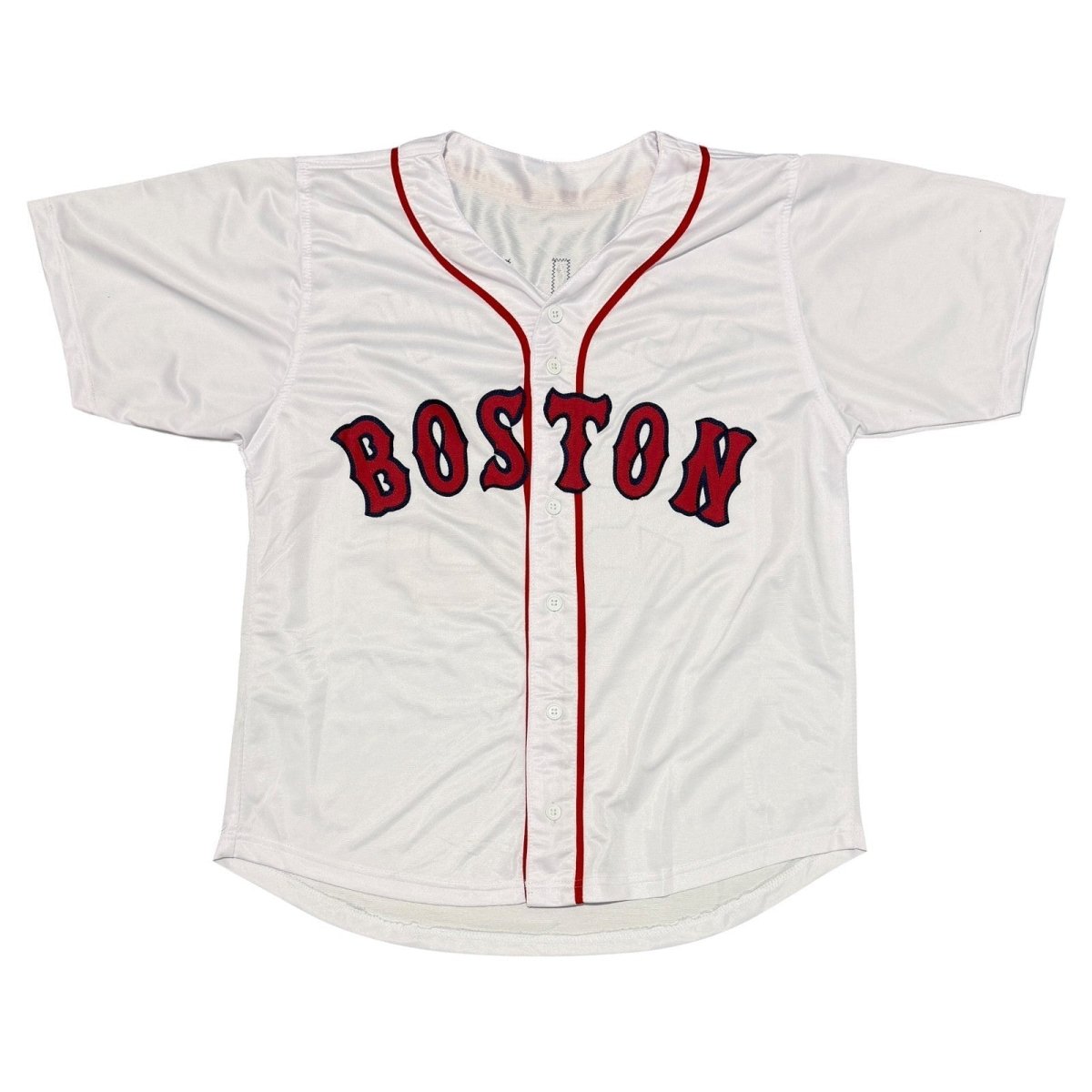 Curt Schilling Signed Autographed Boston Red Sox Custom Jersey JSA Witness COA W