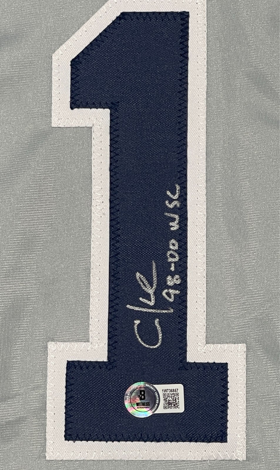 Chuck Knoblauch Signed NY Yankees Custom Jersey w/ 98-00 WSC Beckett W BAS COA