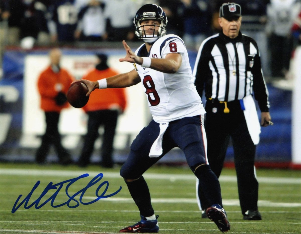 Matt Schaub Signed Autographed Houston Texans 8x10 Photo LSCM COA #1