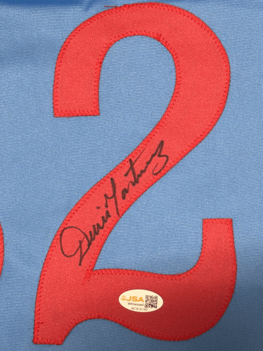 Dennis Martinez Signed Autographed Montreal Expos Custom Jersey JSA Witness COA