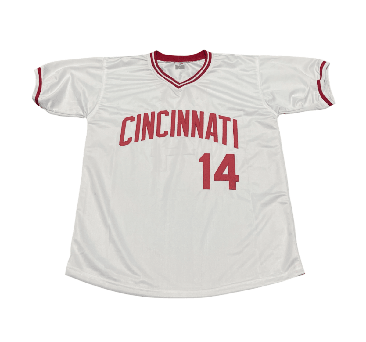 Pete Rose Signed Autographed Cincinnati Reds Custom Jersey JSA COA