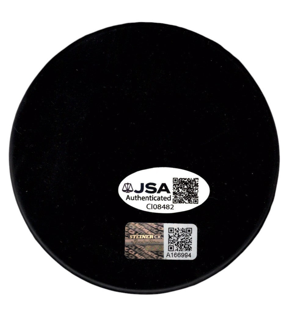 Mark Messier Signed 1994 Stanley Cup Champions Puck JSA + Steiner CX COA