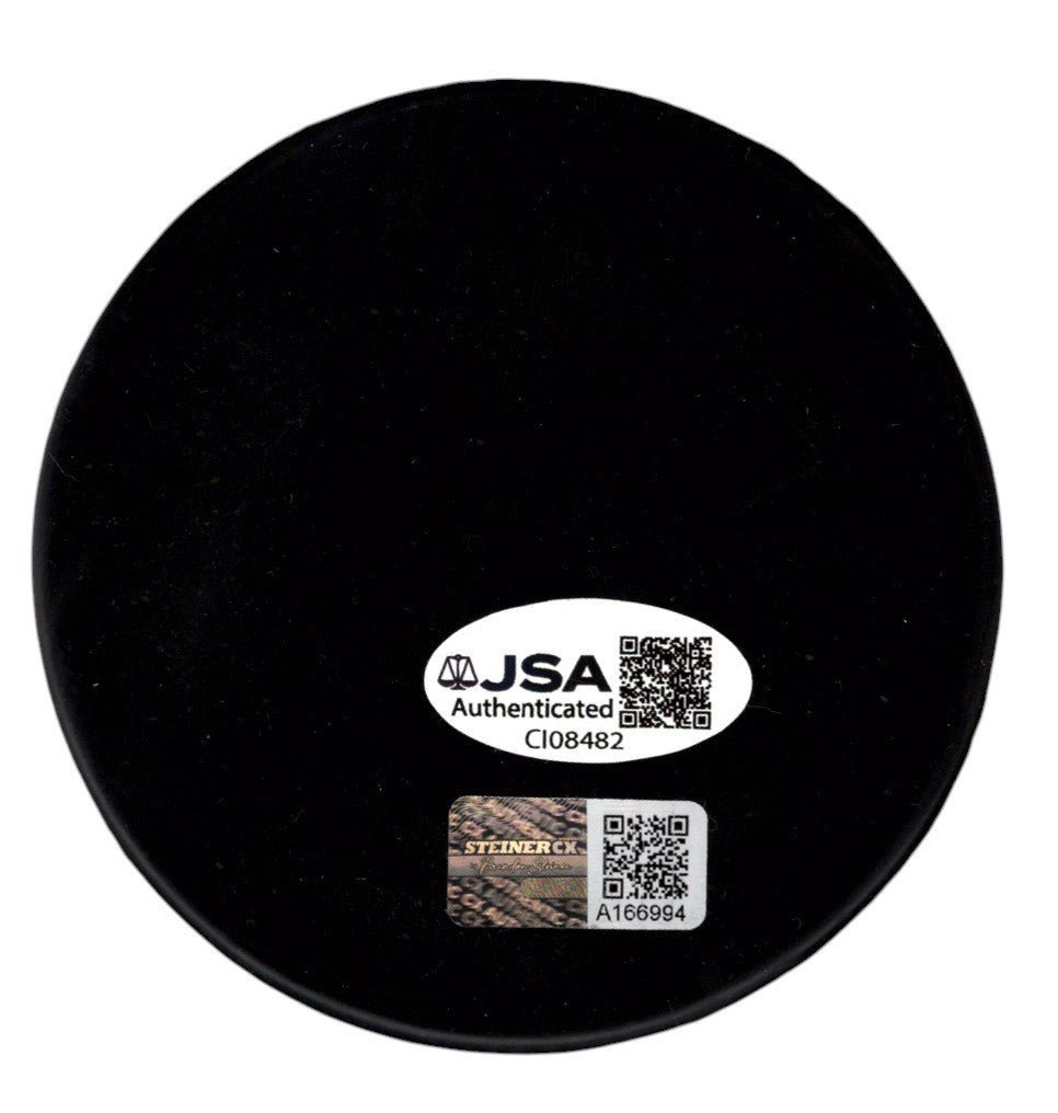Mark Messier Signed 1994 Stanley Cup Champions Puck JSA + Steiner CX COA