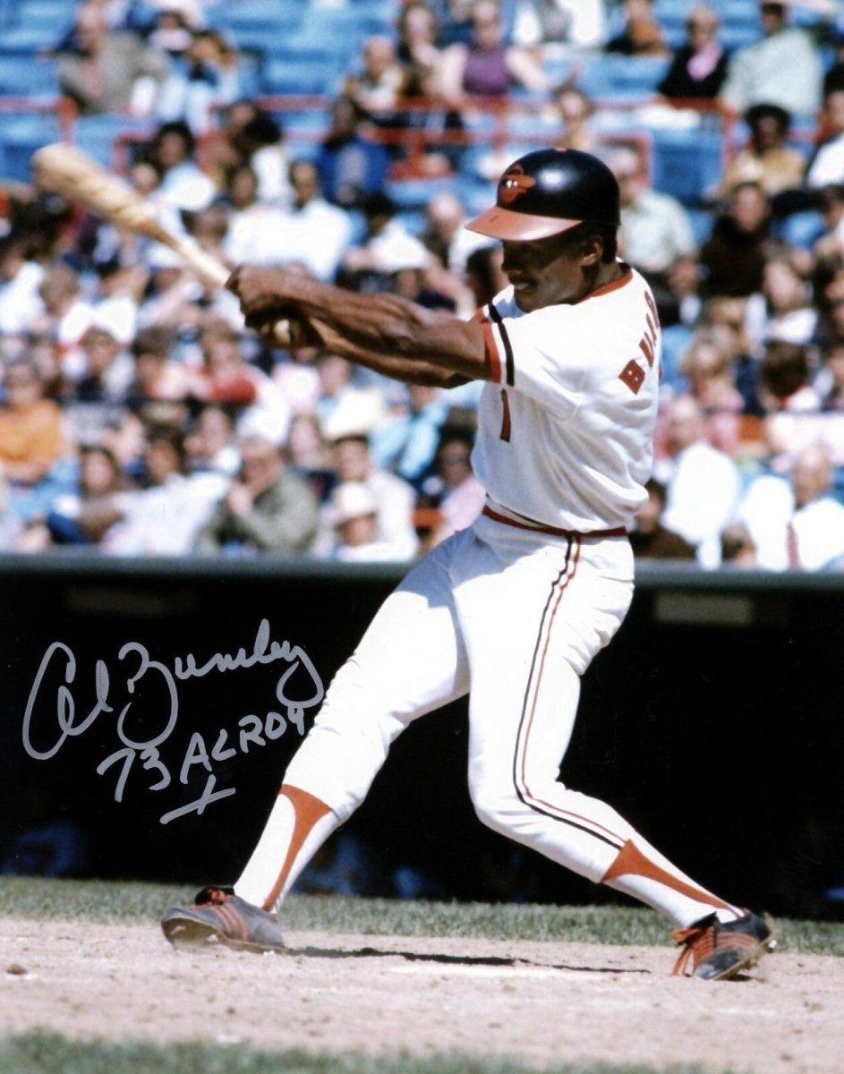 Al Bumbry Signed Baltimore Orioles 8x10 Photo w/ 73 AL ROY Inscription LSCM COA