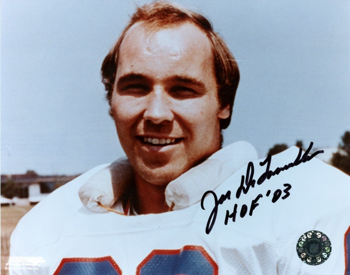 Joe Delamielleure Signed Buffalo Bills 8x10 Photo File w/ HOF 03 LSCM COA #3