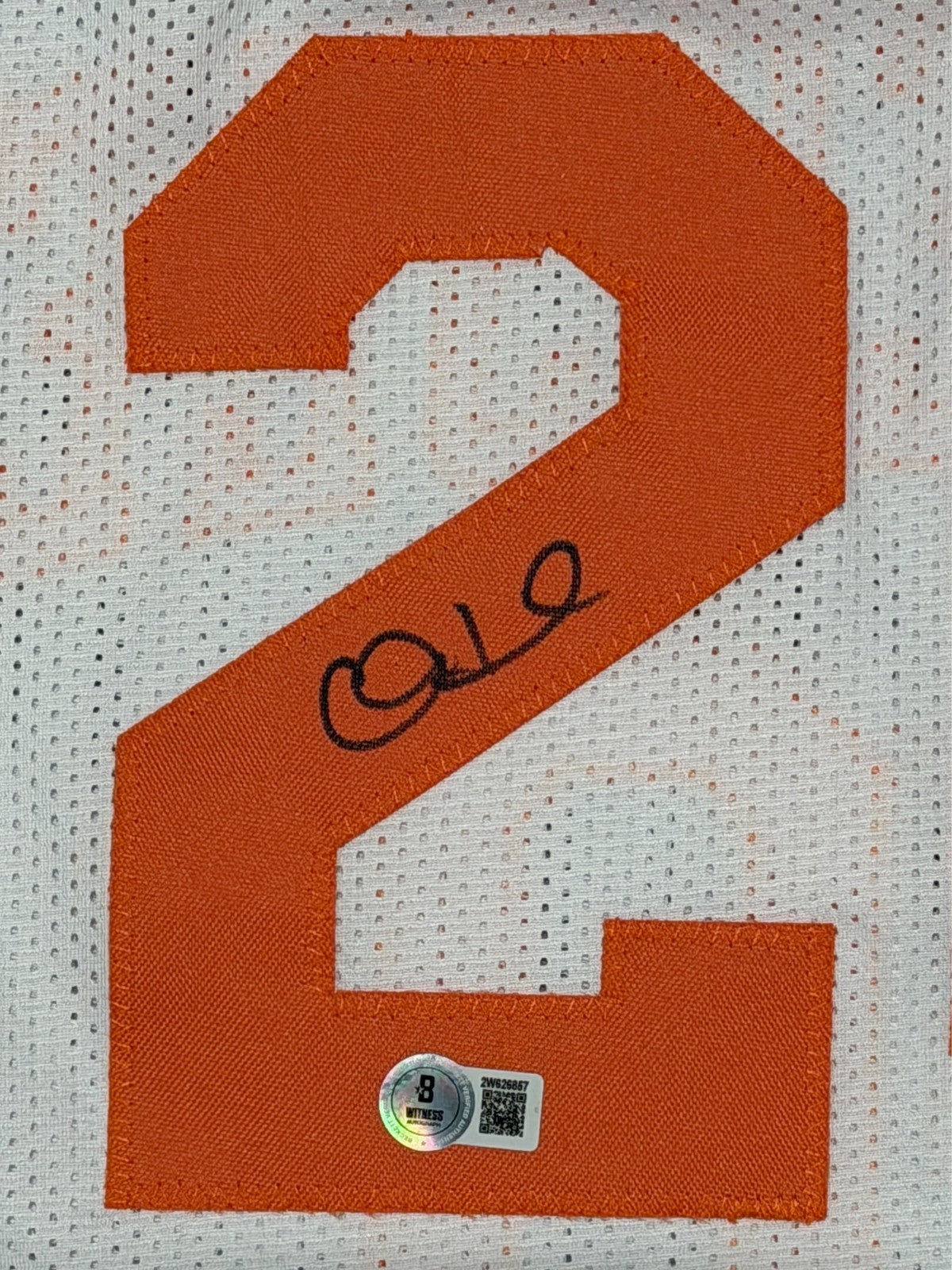 Allan Houston Signed Tennessee Volunteers Custom Jersey Beckett Witness BAS COA