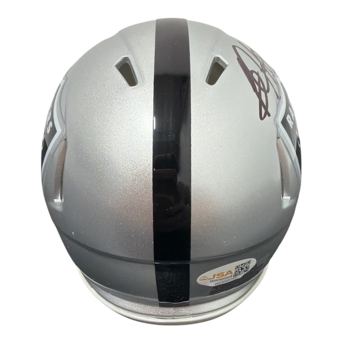 Bo Jackson Signed Autographed Oakland Raiders Speed Mini Helmet JSA Witness COA
