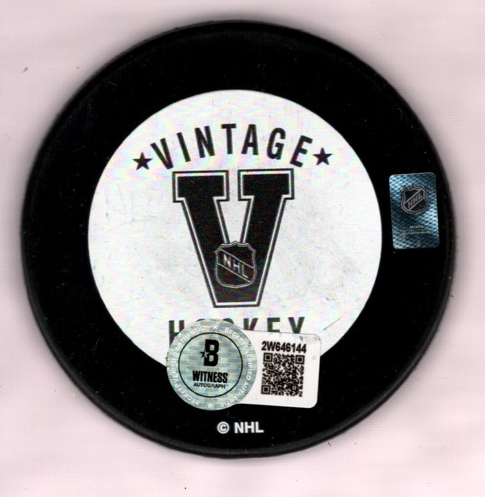 Marcel Dionne Signed Los Angeles Kings Puck w/ 79-80 Art Ross Beckett W BAS COA