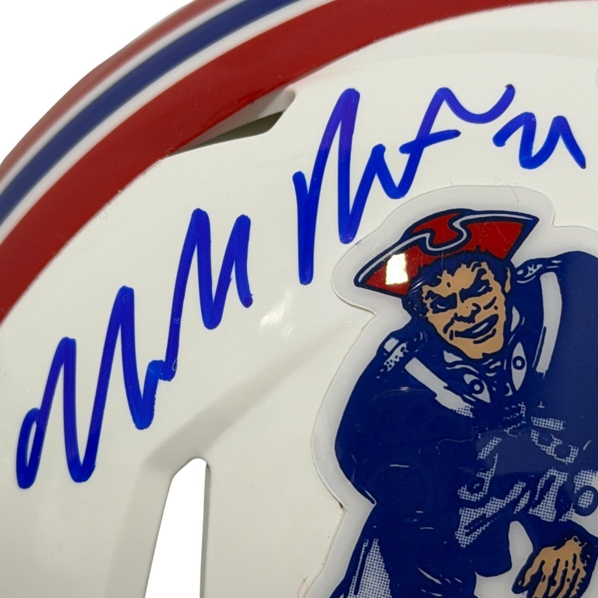 Malcolm Butler Signed New England Patriots TB Mini Helmet JSA Witness COA