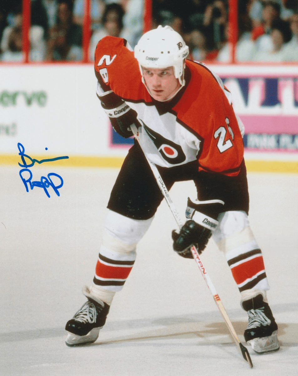 Brian Propp Signed Autographed Philadelphia Flyers 8x10 Photo LSCM COA #2