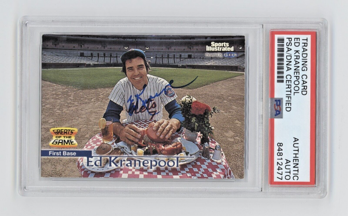 Ed Kranepool 1999 Fleer Sports Illustrated #55 Signed PSA Authentic Auto NY Mets