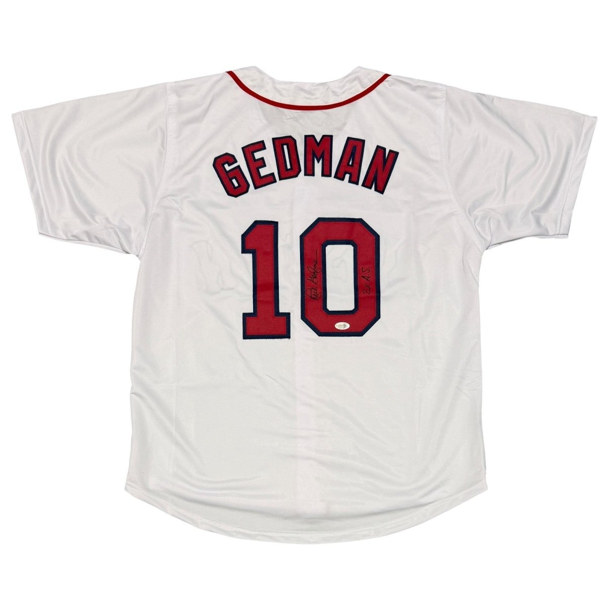 Rich Gedman Signed Boston Red Sox Custom Jersey w/ 2x AS JSA Witness COA