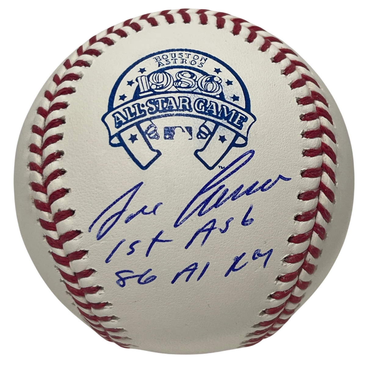 Jose Canseco Signed 1986 All Star ROMLB Baseball w/ 2 Insc. Beckett Wit BAS COA
