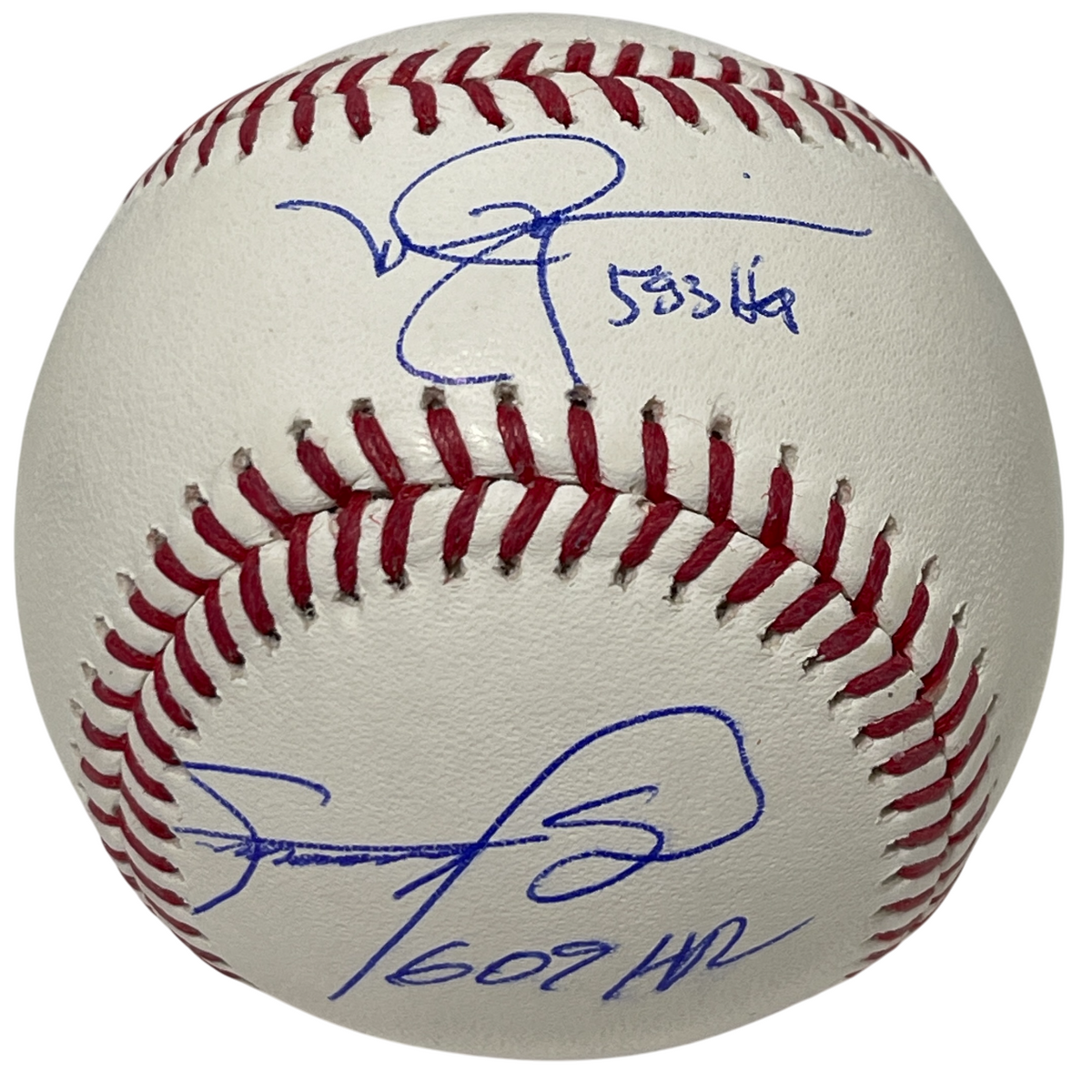 Sammy Sosa &amp; Mark McGwire Dual Signed ROMLB Baseball w/ HR Ins Beckett W BAS COA