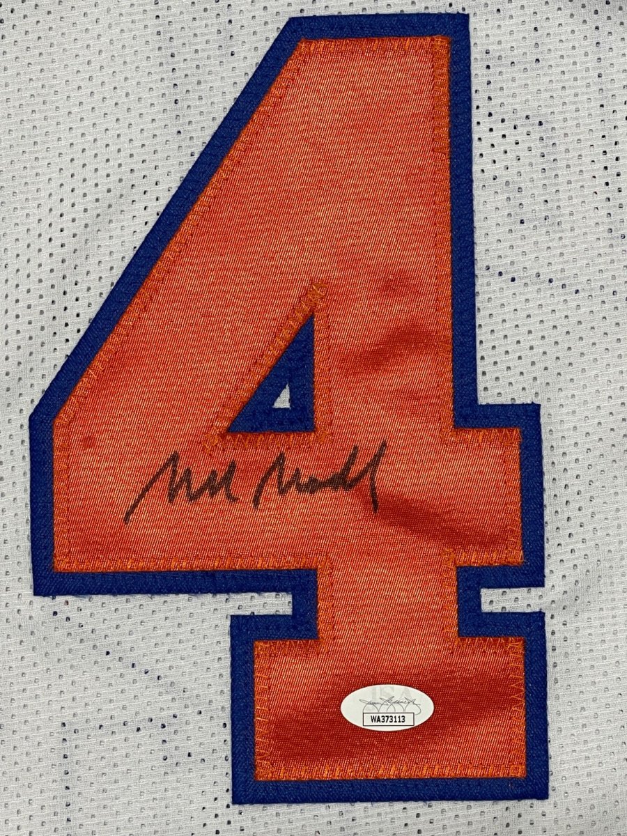 Bill Bradley Signed Autographed New York Knicks Custom White Jersey JSA COA