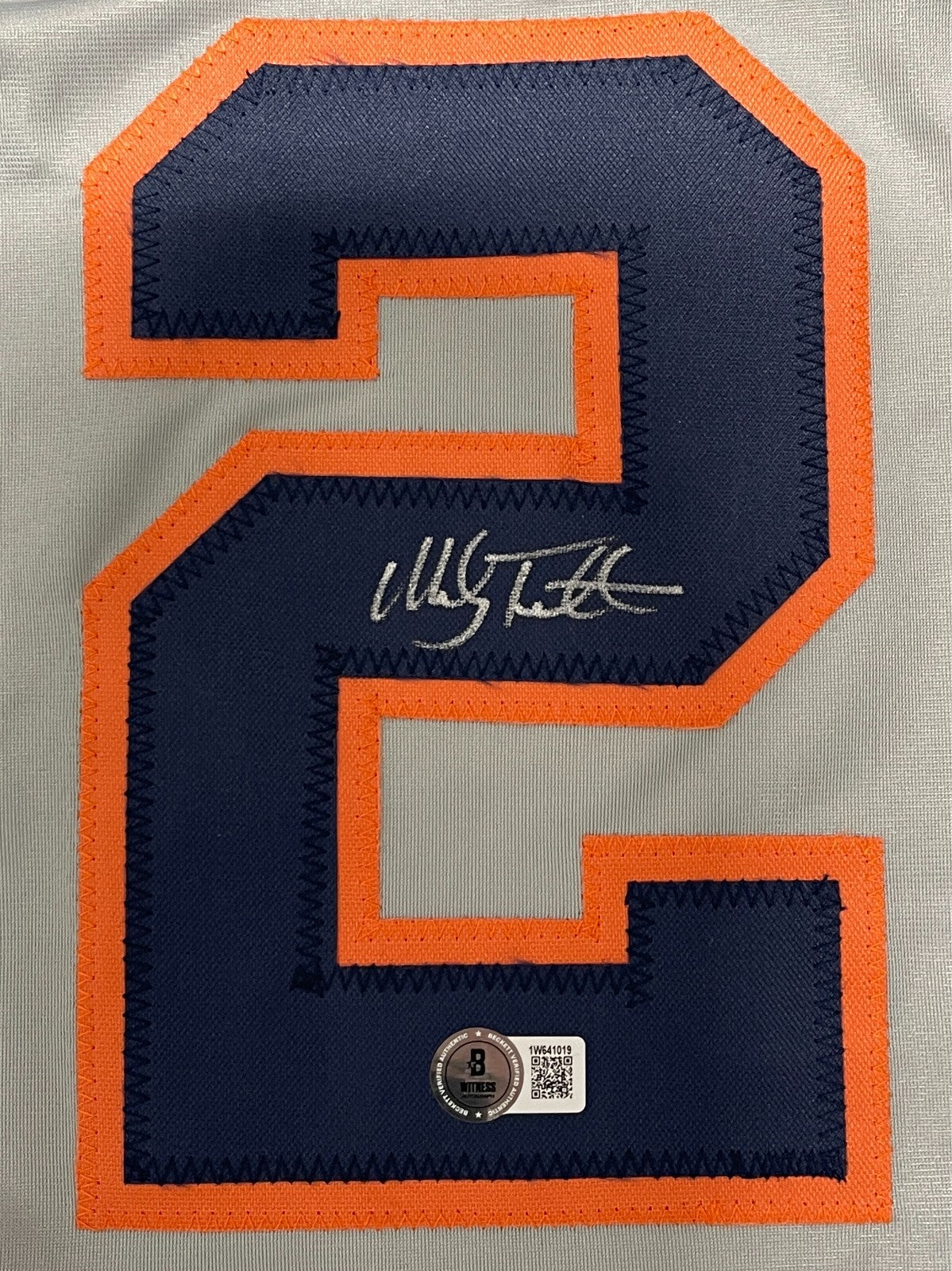 Mickey Tettleton Signed Detroit Tigers Custom Jersey Beckett Witness BAS COA