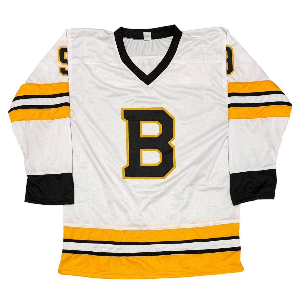Johnny Bucyk Signed Boston Bruins Custom Jersey w/ HOF 1981 Beckett Wit BAS COA