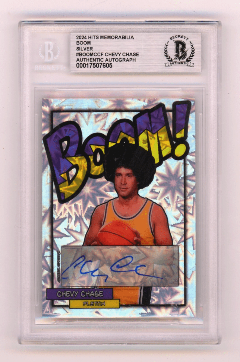 Chevy Chase Fletch 2024 Hits Memorabilia BOOM Silver Signed BGS BAS Auto