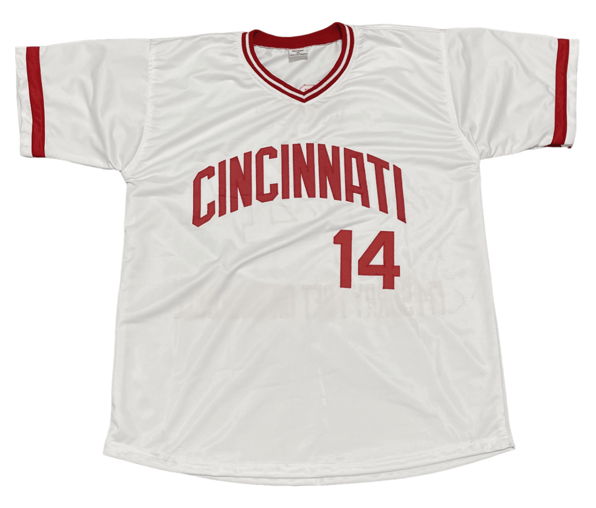 Pete Rose Signed Cincinnati Reds Custom Im Sorry Jersey w/ Hit King JSA COA
