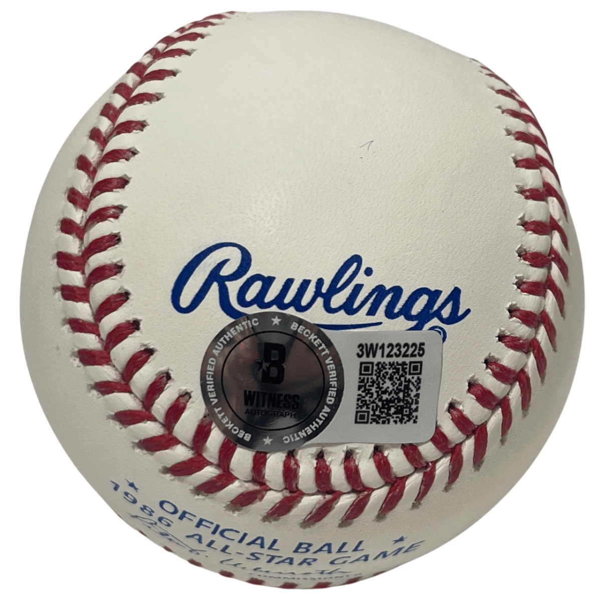 Jose Canseco Signed 1986 All Star ROMLB Baseball w/ 2 Insc. Beckett Wit BAS COA