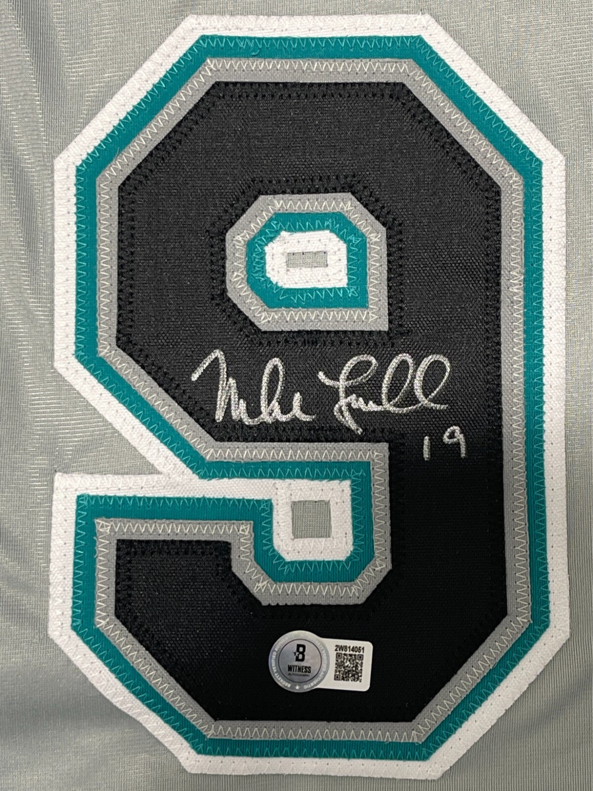 Mike Lowell Signed Florida Marlins Custom Jersey Beckett Witness BAS COA