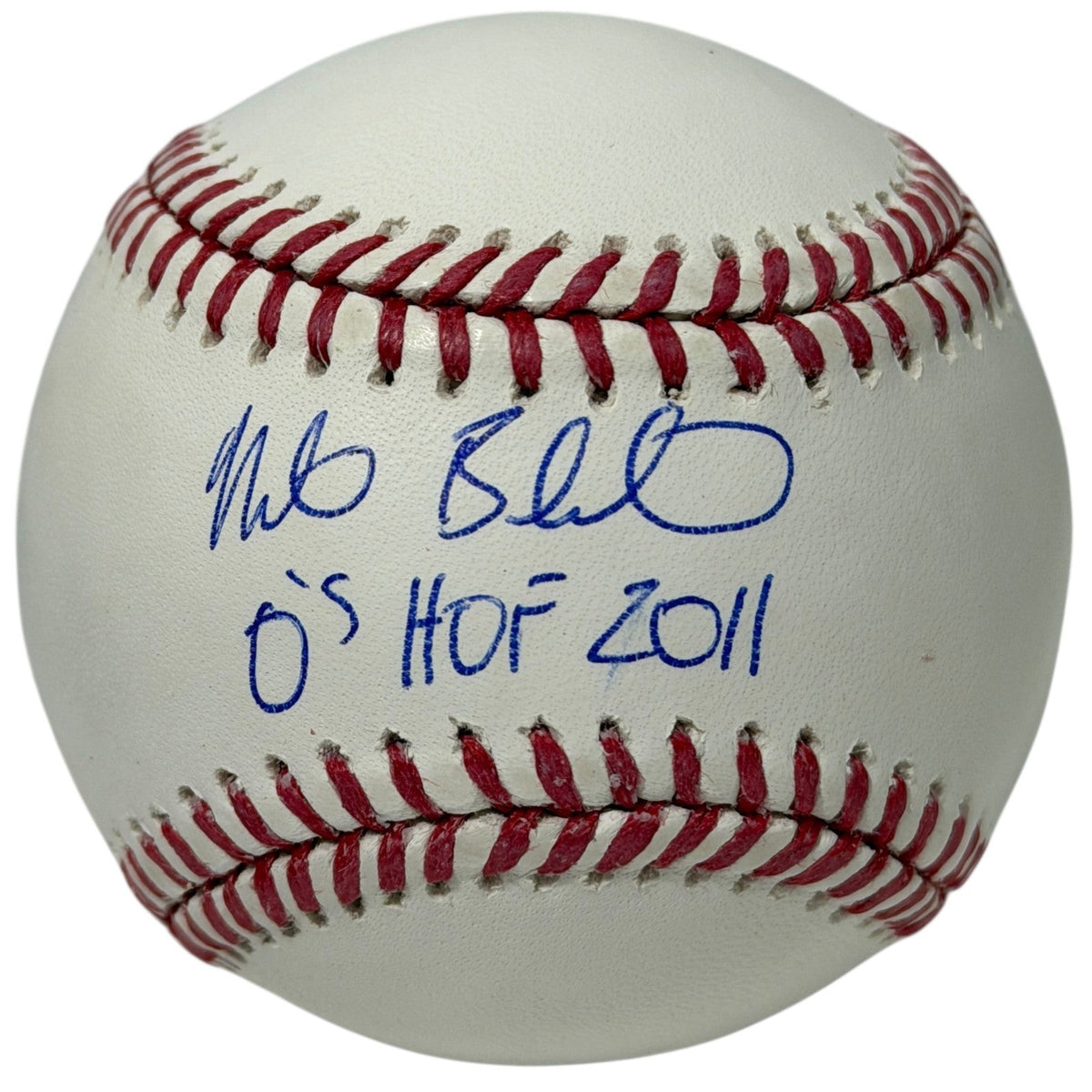 Mike Bordick Signed Autographed ROMLB Baseball w/ O's HOF 2011 JSA Witness COA