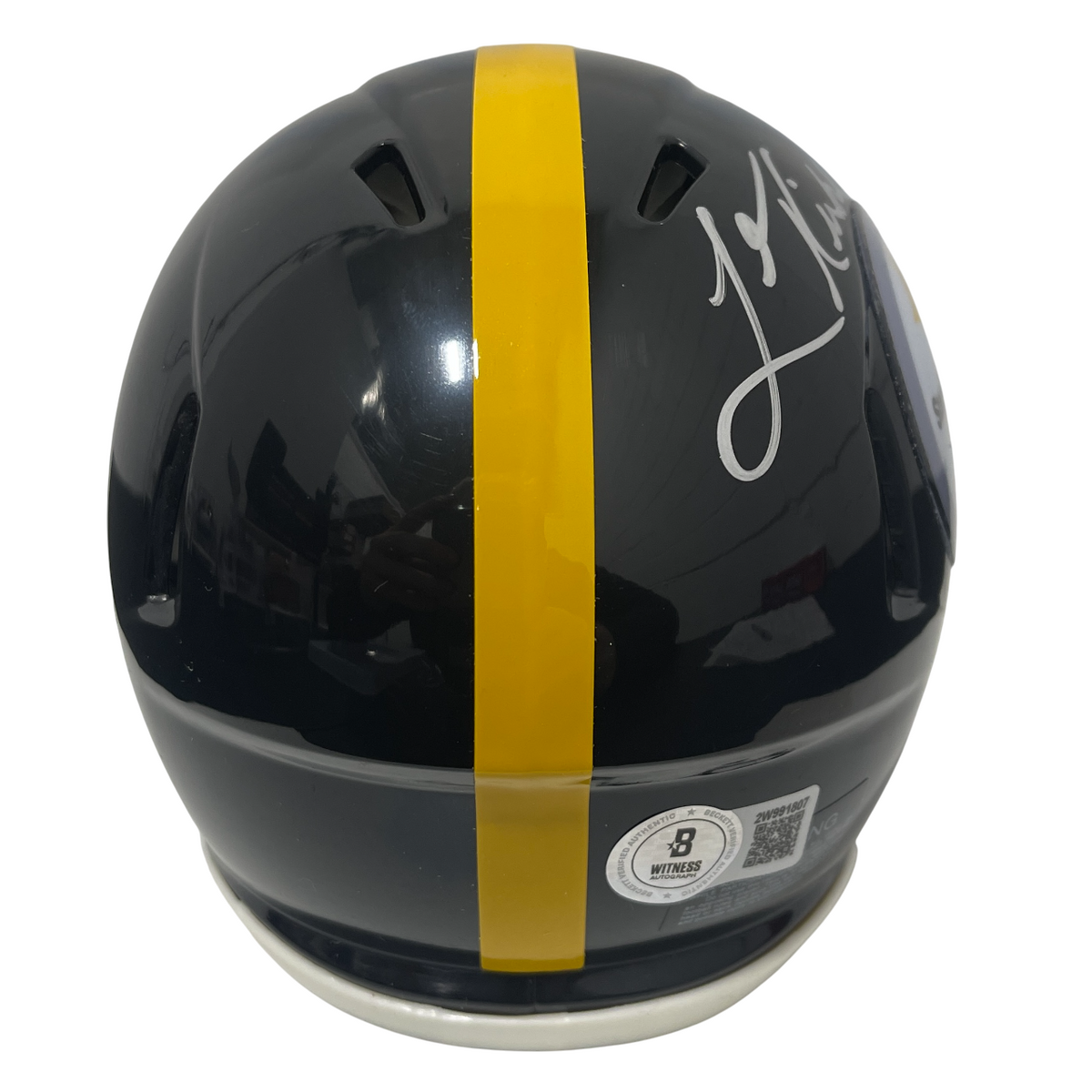 Levon Kirkland Signed Pittsburgh Steelers Speed Mini Helmet Beckett Wit BAS COA