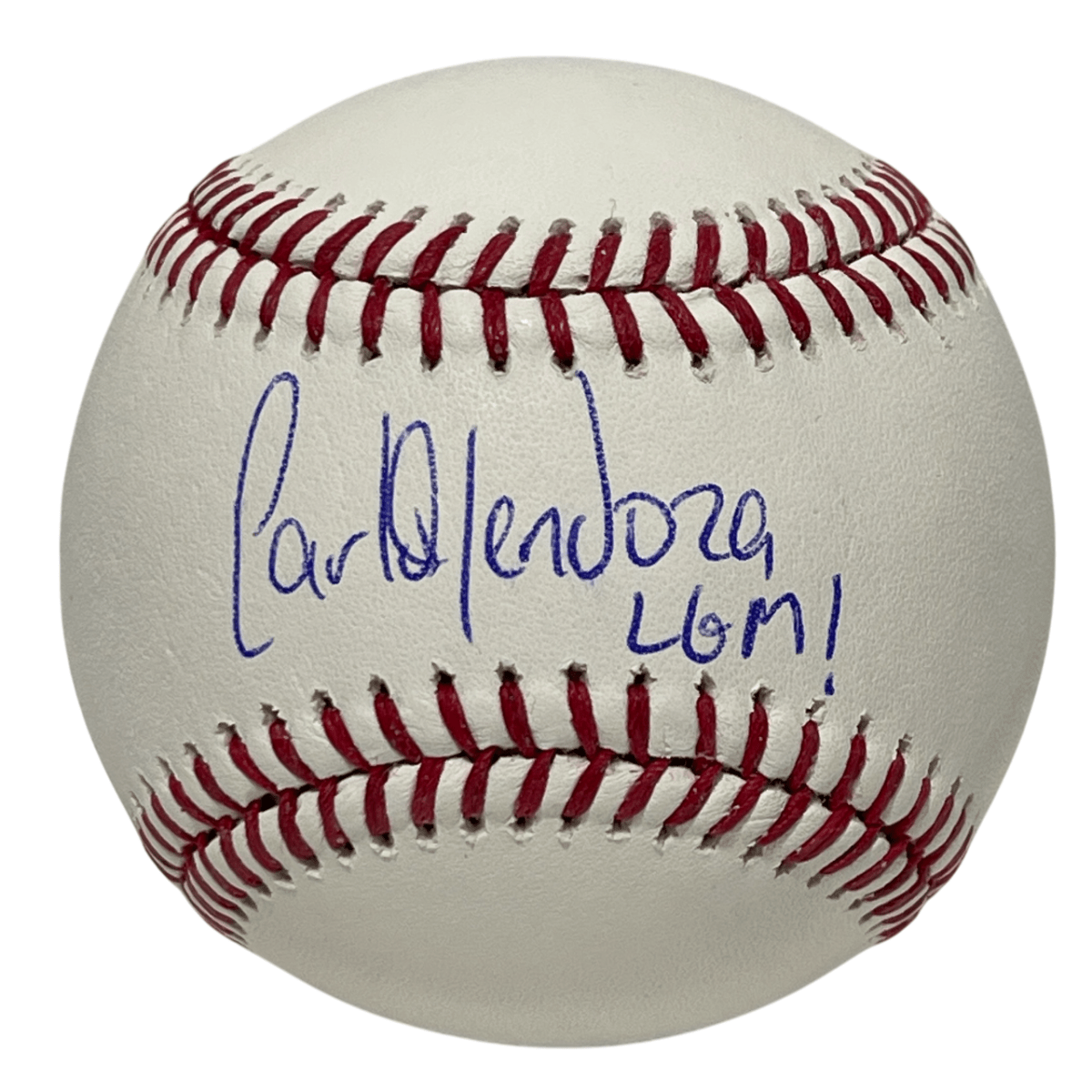 Carlos Mendoza Signed Auto ROMLB Baseball w/ LGM! Beckett Witness BAS COA