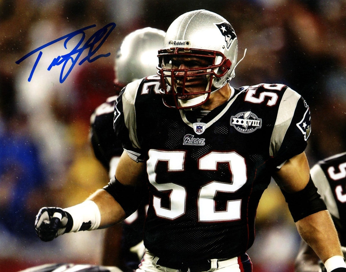 Ted Johnson Signed Autographed New England Patriots 8x10 Photo LSCM COA