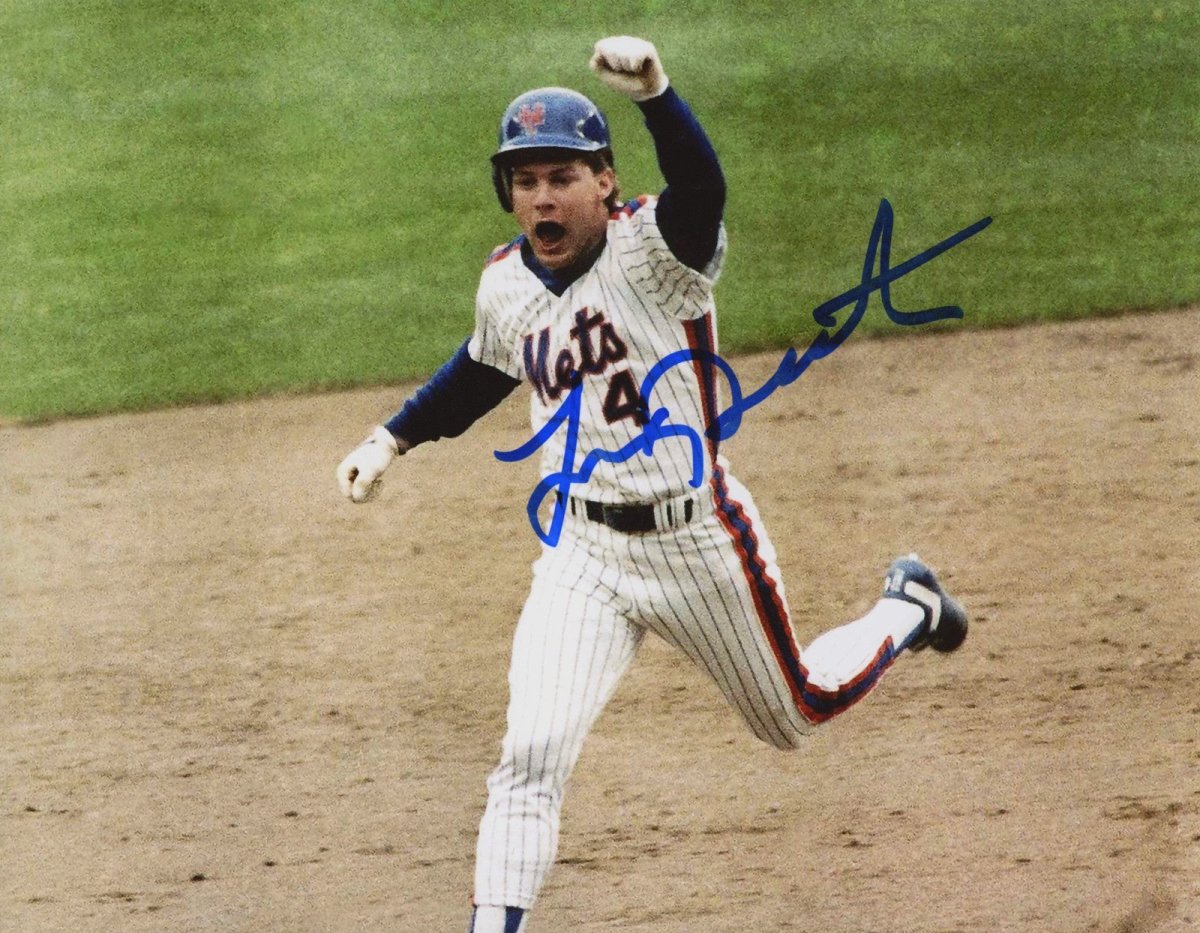 Lenny Dykstra Signed Autographed New York Mets 8x10 Photo LSCM COA #2