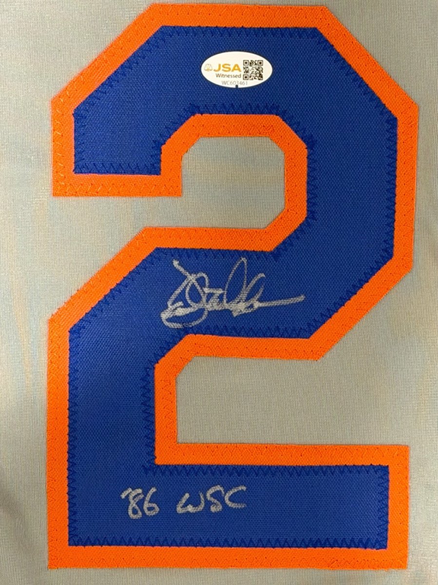 Dave Magadan Signed New York Mets Custom Jersey w/ 86 WSC JSA Witness COA