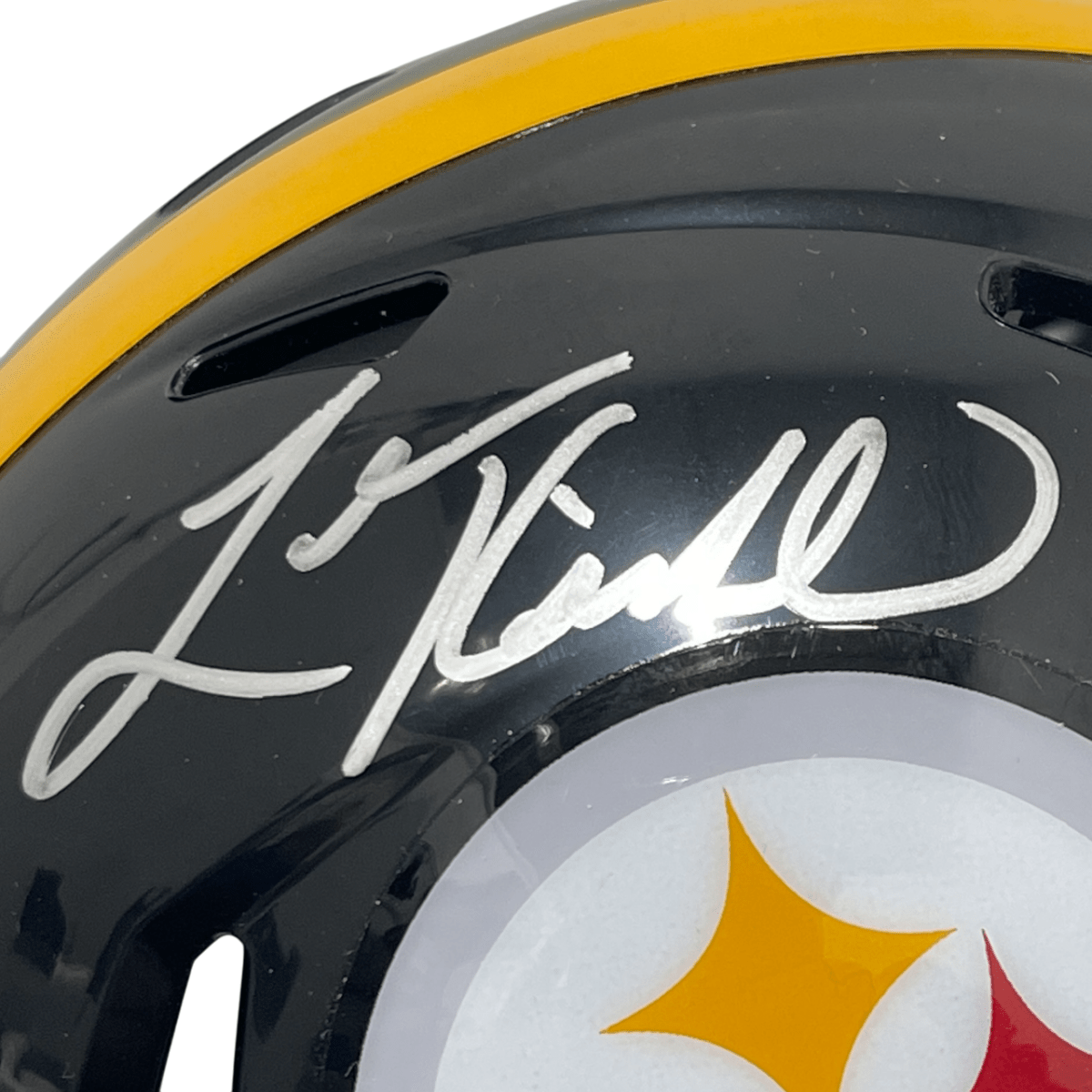 Levon Kirkland Signed Pittsburgh Steelers TB Mini Helmet Beckett Witness BAS COA
