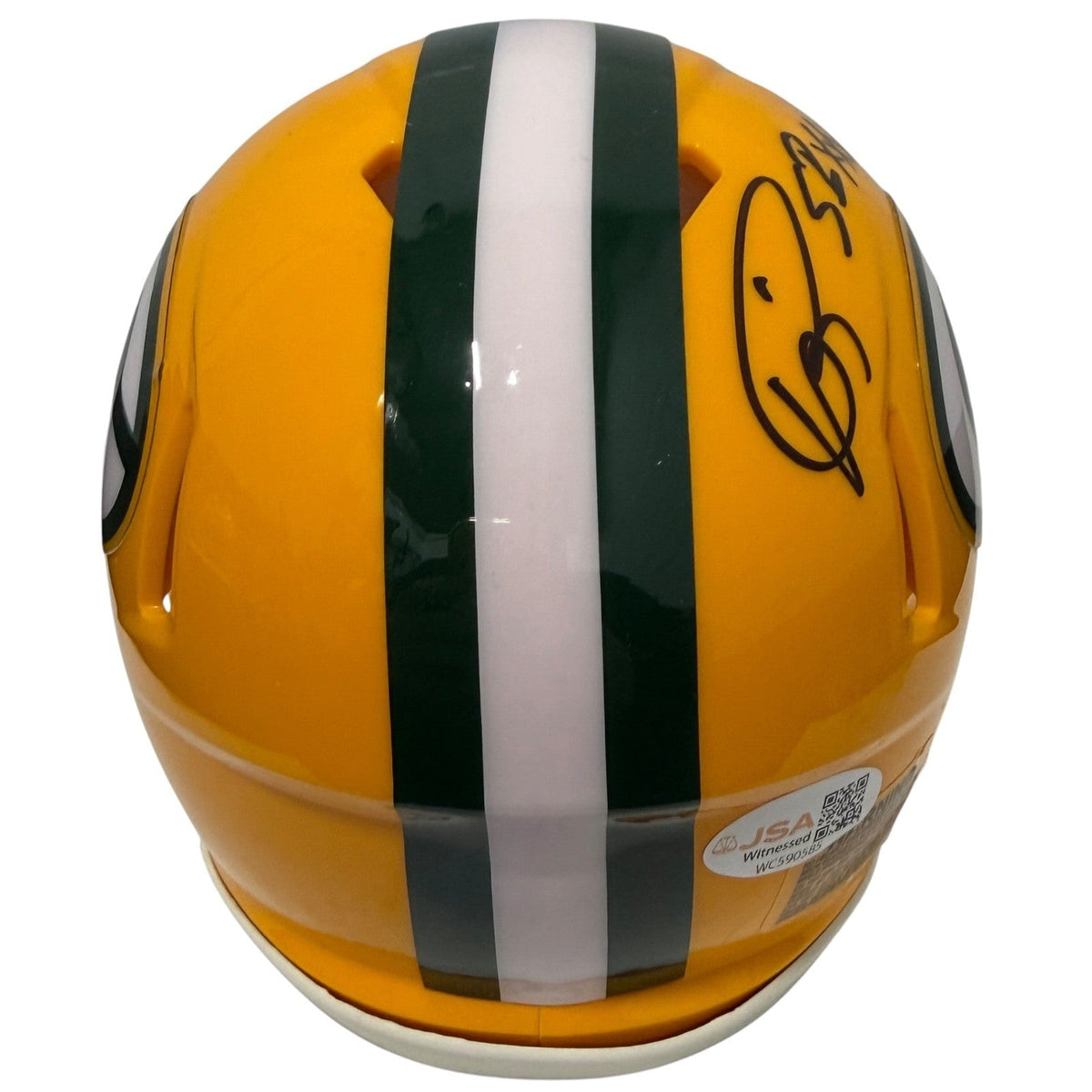 Andre Rison Signed Packers Speed Mini Helmet w/ SB XXXI Champ JSA Witness COA
