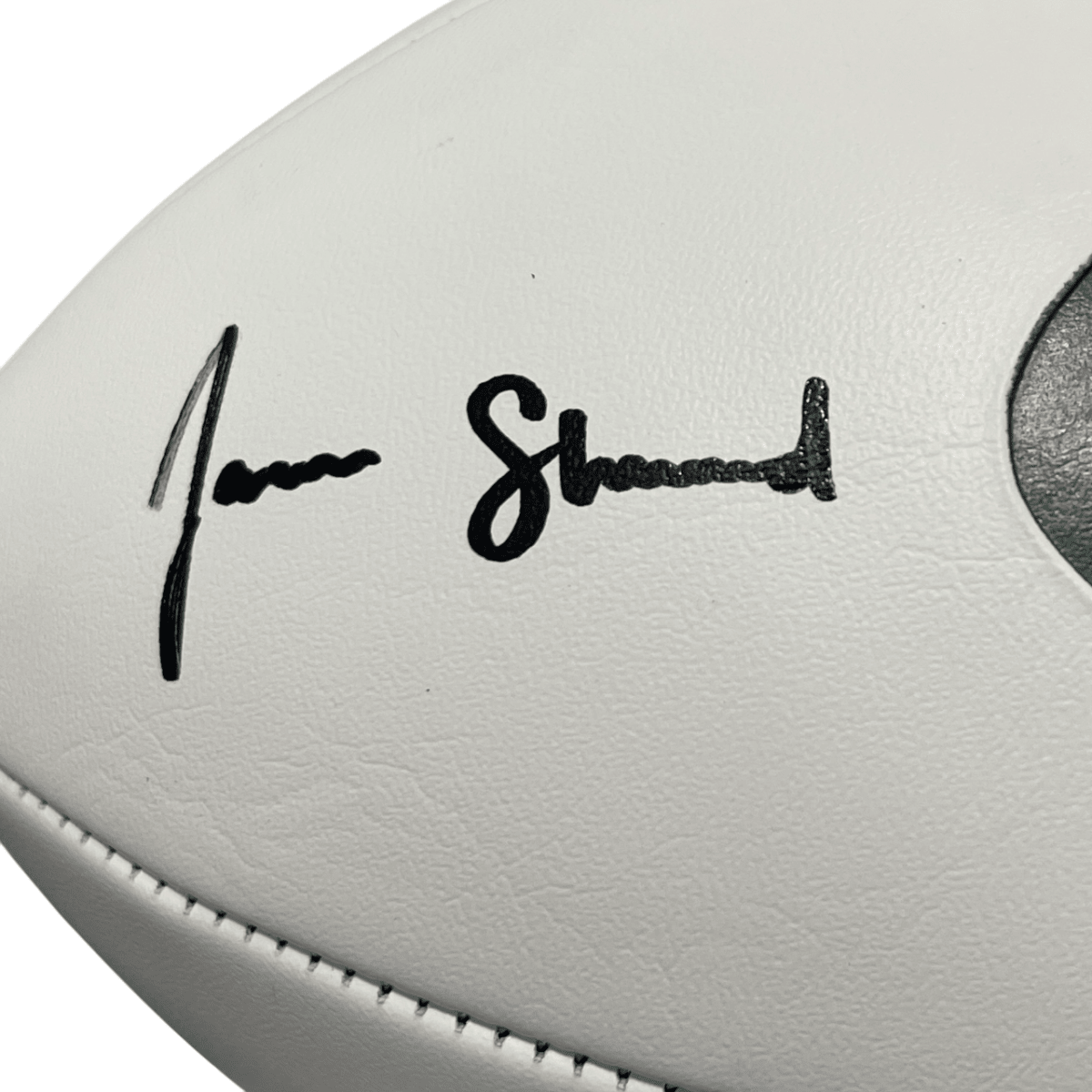 Jamien Sherwood Signed New York Jets White Football w/ 2x Ins Beckett W BAS COA