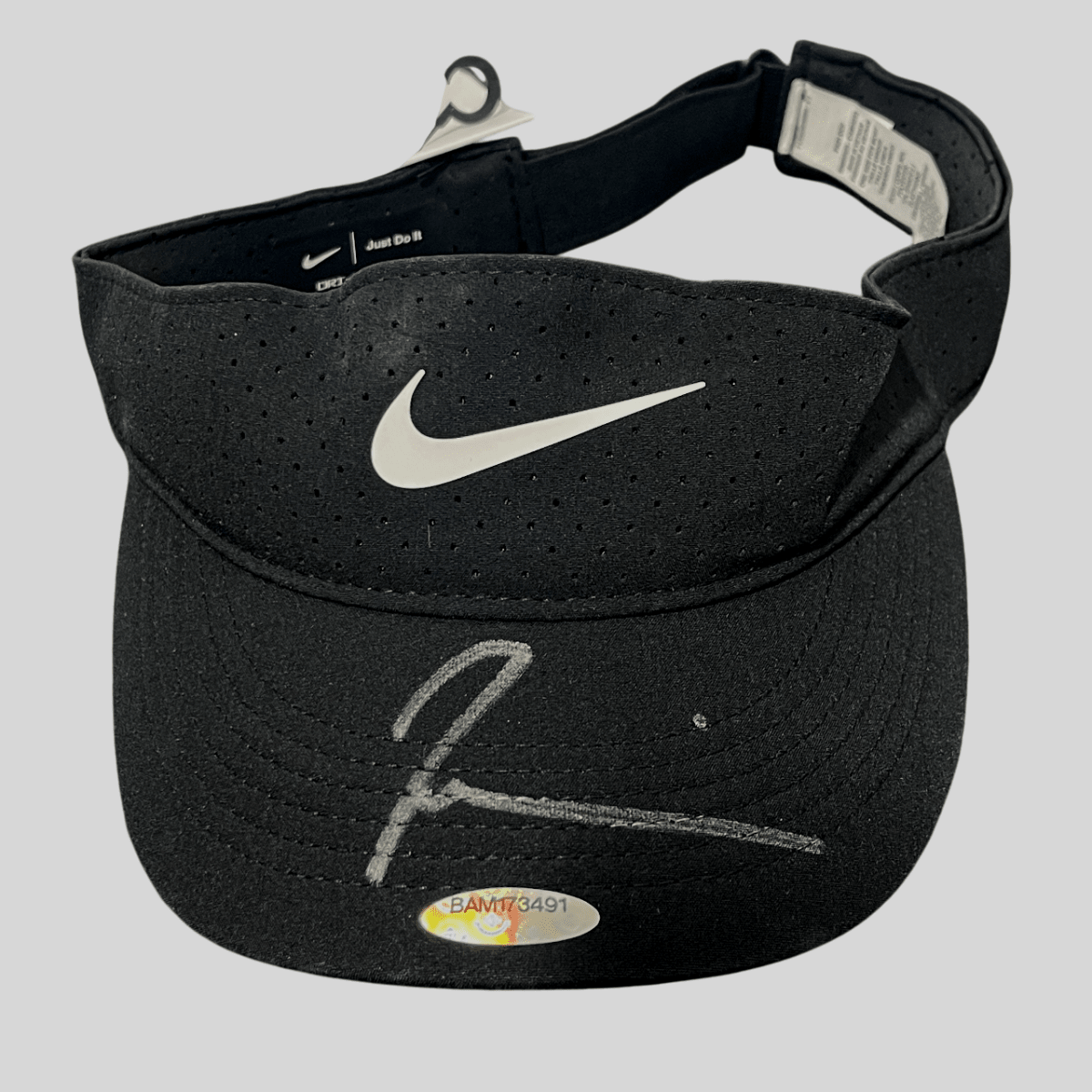 Naomi Osaka Signed Autographed Nike Black Visor Hat Upper Deck UDA COA Tennis