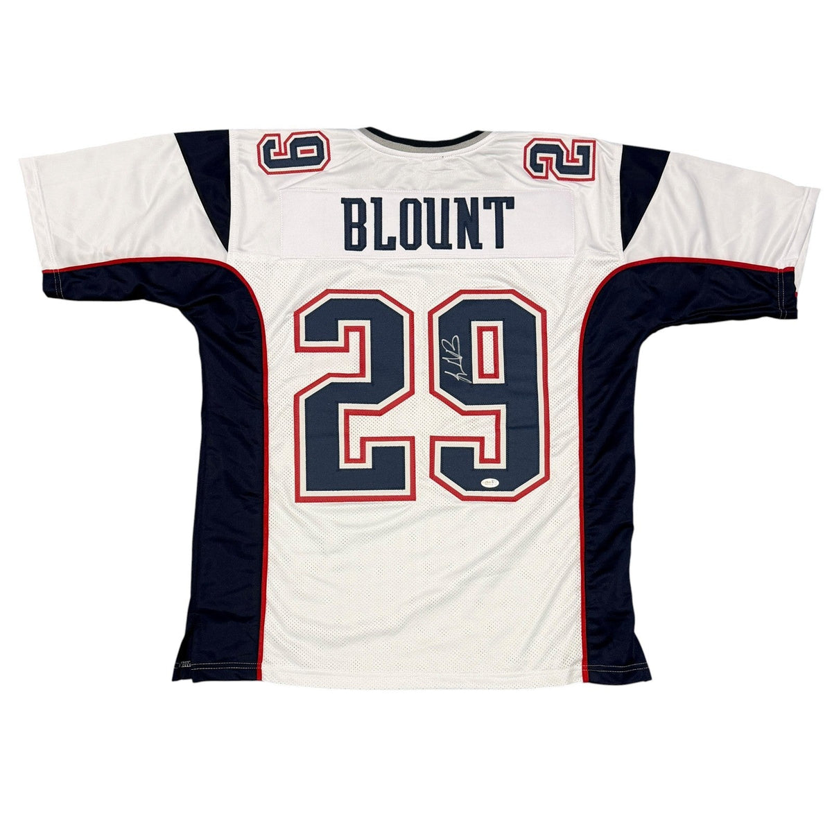 LeGarrette Blount Signed New England Patriots Custom Jersey JSA Witness COA