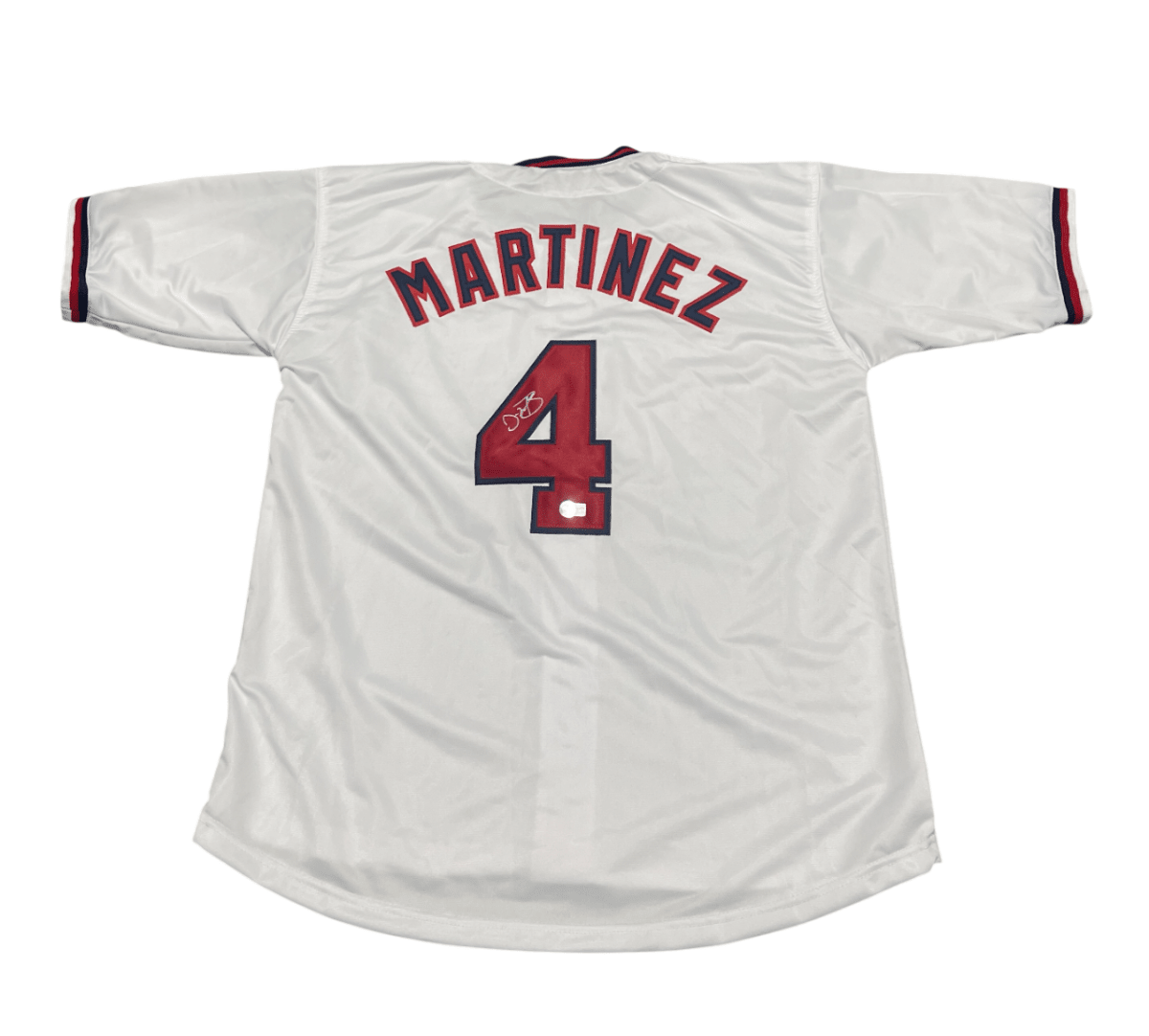 Dave Martinez Signed Washington Custom Jersey Beckett Witness BAS COA