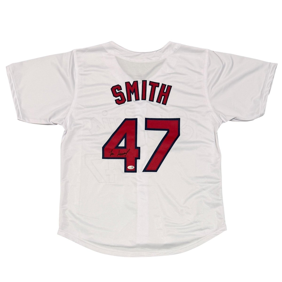 Lee Smith Signed Autographed St. Louis Cardinals Custom Jersey JSA Witness COA