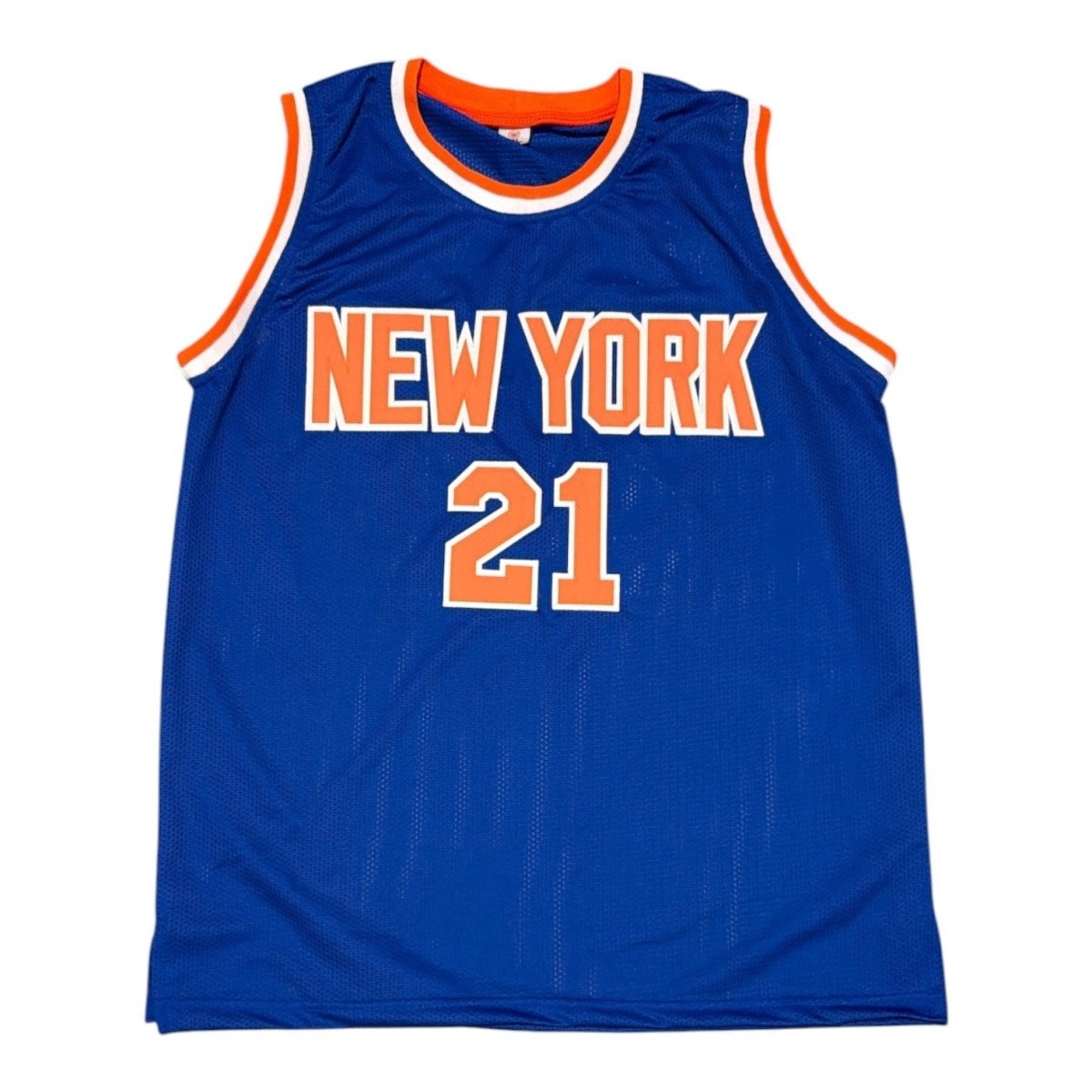 Gerald Wilkins Signed Autographed New York Knicks Custom Jersey JSA Witness COA